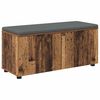 vidaXL Predsieňov&aacute; lavica s vank&uacute;&scaron;om Star&eacute; drevo 100 x 38 x 46 cm