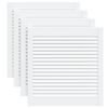 vidaXL Lamelov&eacute; dvierka na skrinku 4 ks, biele 61,5x59,4 cm, borovica