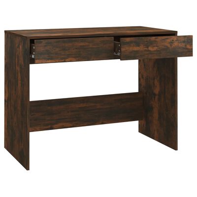 vidaXL Stôl tmavý dub 101x50x76,5 cm drevotrieska