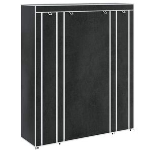 vidaXL L&aacute;tkov&yacute; &scaron;atn&iacute;k s priečinkami a tyčami 45x150x176 cm, čierny