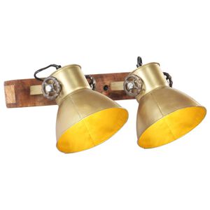 vidaXL Industri&aacute;lna n&aacute;stenn&aacute; lampa mosadzn&aacute; 45x25 cm E27