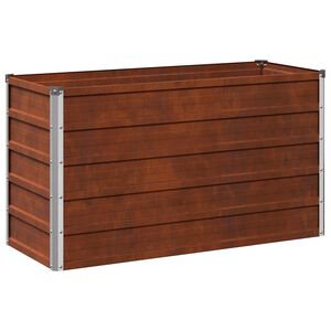 vidaXL Vyv&yacute;&scaron;en&yacute; z&aacute;hon Hrdzav&yacute; 100 x 40 x 55 cm corton