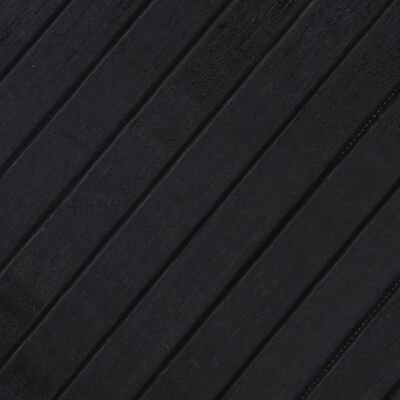 vidaXL Koberec obdĺžnikový čierny 80x300 cm bambus