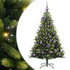 vidaXL Umel&yacute; vianočn&yacute; stromček s kĺbmi 150 LED Zelen&aacute; 150 cm PVC a PE