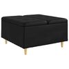 vidaXL Ottoman s &Uacute;ložn&yacute;m Priestorom Čierny 80 x 80 x 45 cm Umel&aacute; koža