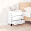 vidaXL Komoda biela 60x35x70 cm spracované drevo