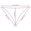 vidaXL Tieniaca plachta oxfordsk&aacute; l&aacute;tka trojuholn&iacute;kov&aacute; 3x3x4,24 m