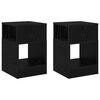vidaXL Koncov&yacute; st&ocirc;l 2 ks Čierny dub 30,5 x 30 x 45 cm Kompozitn&eacute; drevo