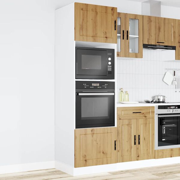 VidaXL Skrinky na pec 2 ks Porto, dub artisan, kompozitn&eacute; drevo