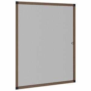 vidaXL Hmyzov&aacute; sieť na okn&aacute; Hned&aacute; 120 x 140 cm Hlin&iacute;k a sklolamin&aacute;t