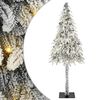 vidaXL Vianočn&yacute; stromček s 300 LED-i Biela 210 cm PE a oceľ