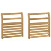 vidaXL Modul opierok r&uacute;k 2 pcs Biela 58,5 x 8 x 60 cm