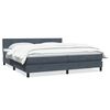 vidaXL Box Spring Posteľ s matracom tmavo&scaron;ed&aacute; 200x210 cm Zamat