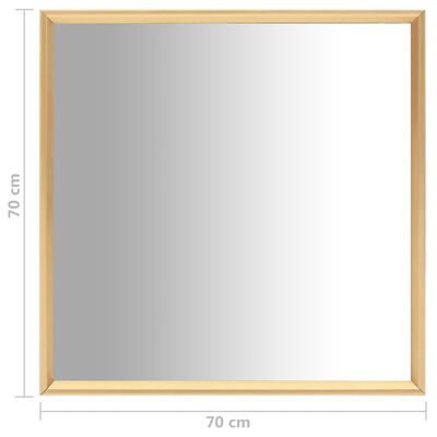 vidaXL Zrkadlo zlaté 70x70 cm