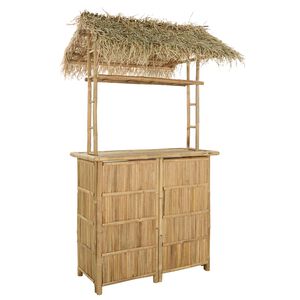 vidaXL Exteri&eacute;rov&yacute; barov&yacute; st&ocirc;l Pr&iacute;rodn&aacute; 115 x 95 x 215 cm Bambus