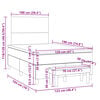 vidaXL Boxspring posteľ s matracom sivohned&aacute; 120x190 cm l&aacute;tka