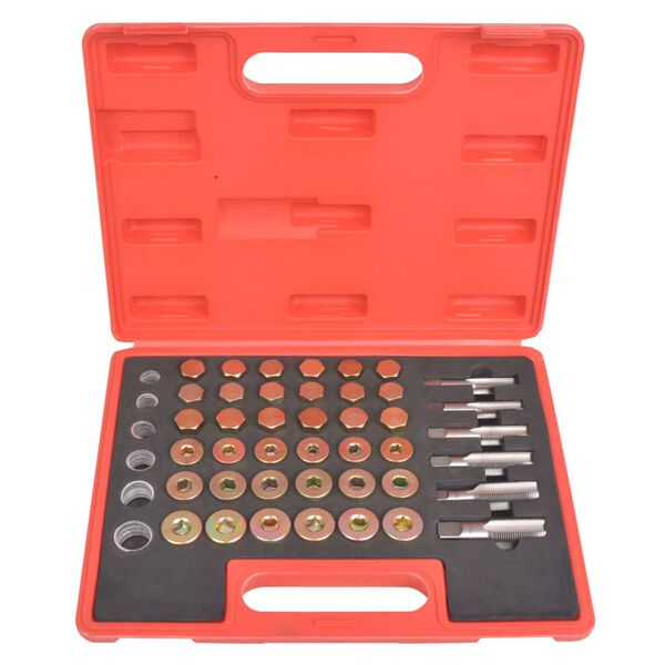 vidaXL Sada na opravu závitov a zátok olejových vaní