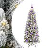 vidaXL Umel&yacute; vianočn&yacute; stromček s vianočn&yacute;mi guľami 120 cm 150 LED