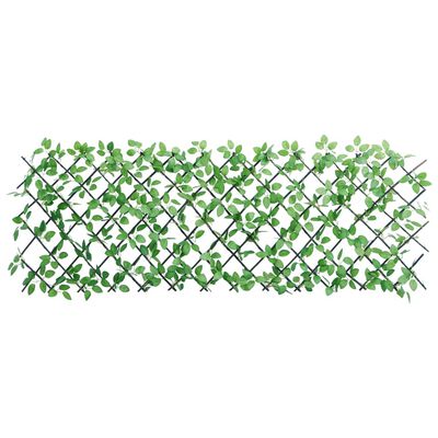 vidaXL Rozťahovacia mriežka s umelým brečtanom 5 ks zelená 180x65 cm