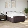 vidaXL Boxspring posteľ s matracom tmavohned&aacute; 140x190 cm l&aacute;tka