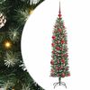 vidaXL Umel&yacute; chud&yacute; vianočn&yacute; strom Zelen&aacute; a biela 150 cm