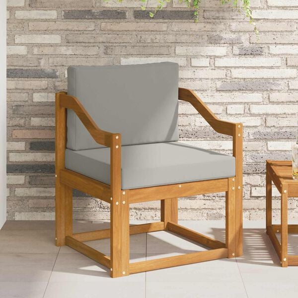 vidaXL Vonkaj&scaron;ia pohovka Mas&iacute;vne ak&aacute;ciov&eacute; drevo a polyester