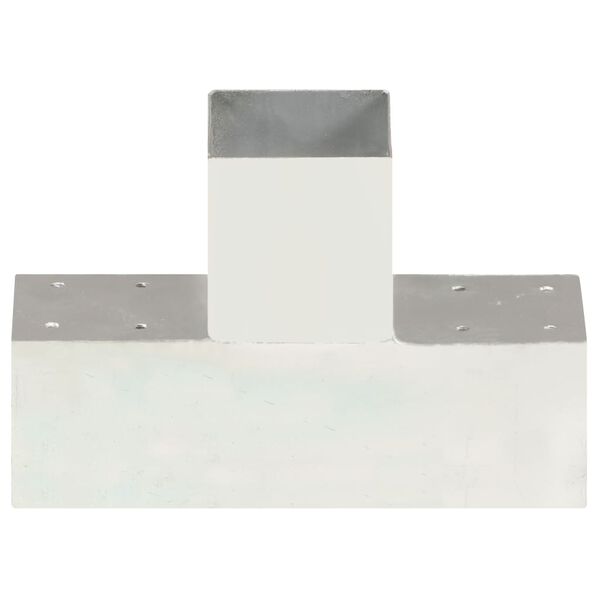 vidaXL Tr&aacute;mov&aacute; spojka v tvare T 91x91 mm pozinkovan&yacute; kov