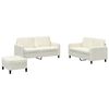 vidaXL 3-dielna sedacia súprava krémová zamat