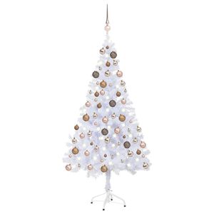 vidaXL Osvetlen&yacute; umel&yacute; vianočn&yacute; stromček+gule 120 cm, 230 vetvičiek