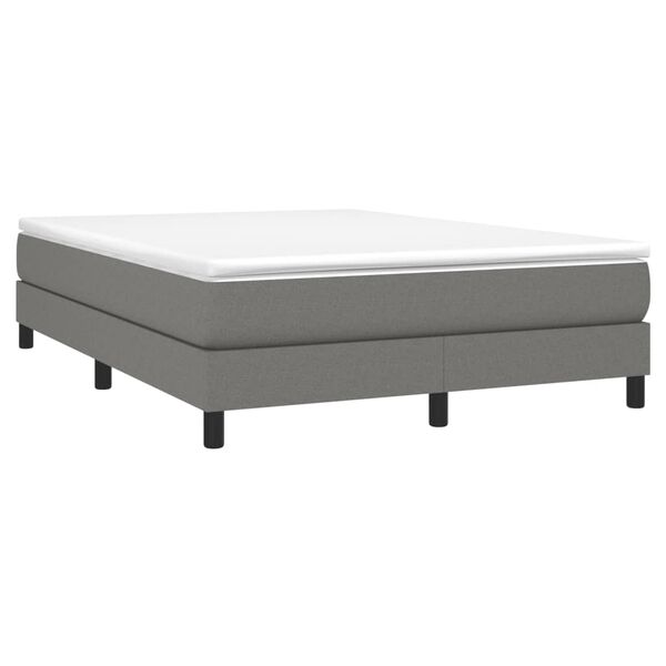vidaXL Boxspring posteľ s matracom tmavosivá 160x200 cm látka