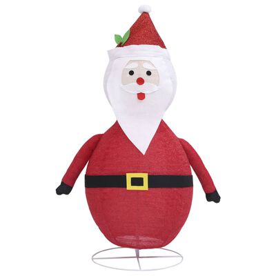 vidaXL Vianočná ozdoba figúrka Santa Claus LED luxusná látka 90 cm
