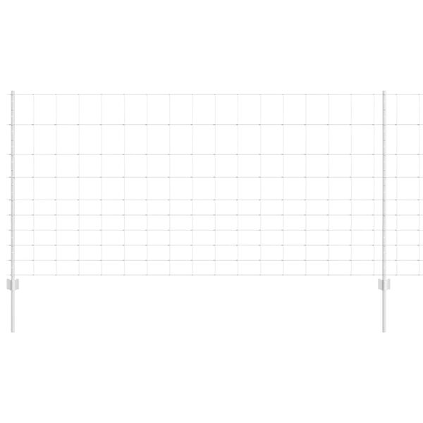 vidaXL Plot s podperou Strieborn&aacute; 1,2 x 50 m Oceľ
