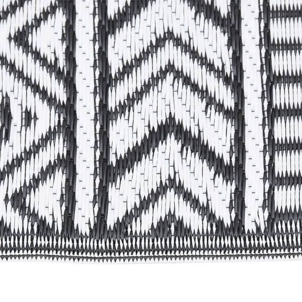 vidaXL Vonkaj&scaron;&iacute; koberec ARAKIL čierny 140x200 cm PP