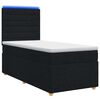 vidaXL Posteľ boxspring s matracom Čierna 80 x 200 cm L&aacute;tka