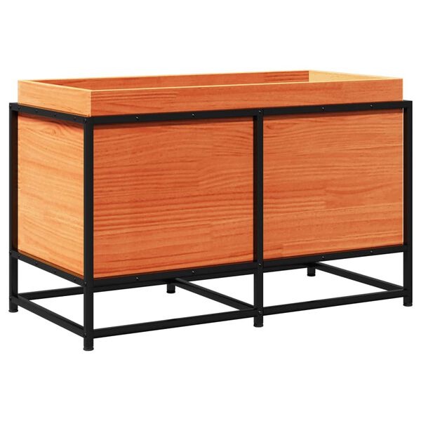 vidaXL Z&aacute;hradn&yacute; kvetin&aacute;č voskov&yacute; hned&yacute; 80x40x50 cm mas&iacute;vna borovica