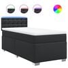 vidaXL Boxspring posteľ s matracom čierny 90x190 cm umel&aacute; koža
