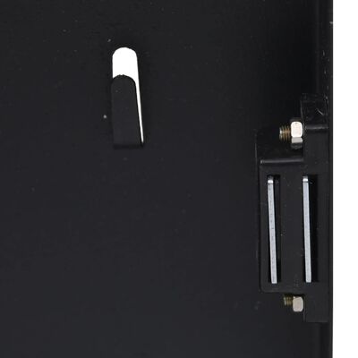 vidaXL Skrinka na kľúče s magnetickou doskou čierna 35x35x5,5 cm