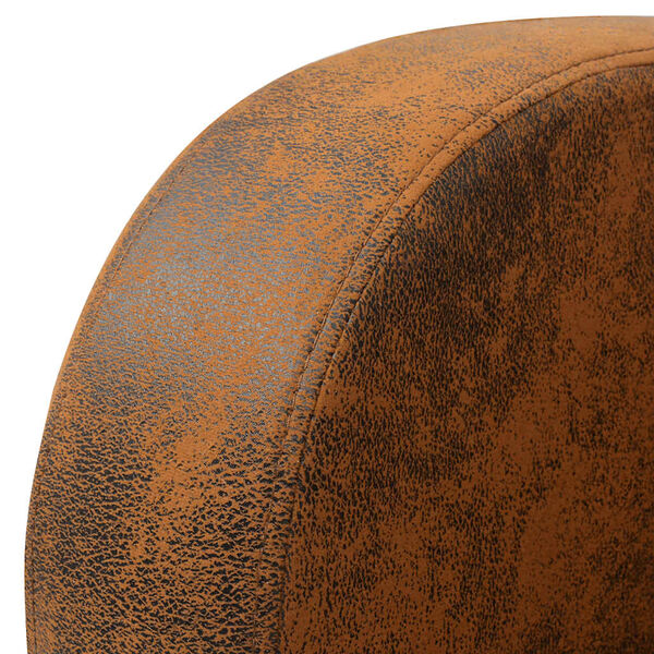 vidaXL Kreslo, hnedé, umelý semiš