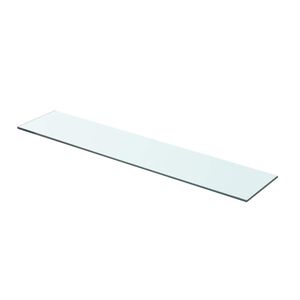 vidaXL Poličkov&yacute; panel z priehľadn&eacute;ho skla, 70x15 cm