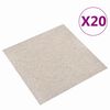 vidaXL Koberec 20 pcs Svetl&aacute; b&eacute;žov&aacute; 50 x 50 cm 100% polypropyl&eacute;n
