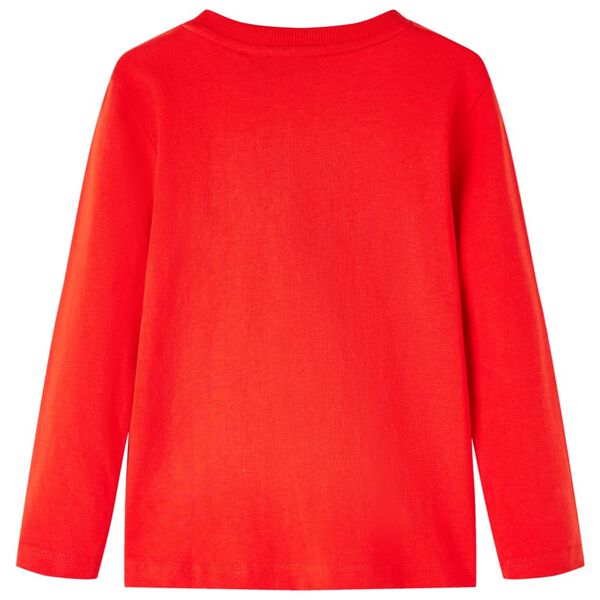 Detské tričko s dlhým rukávom červené 92