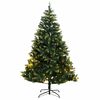 vidaXL Umel&yacute; v&yacute;klopn&yacute; vianočn&yacute; stromček 150 LED 120 cm