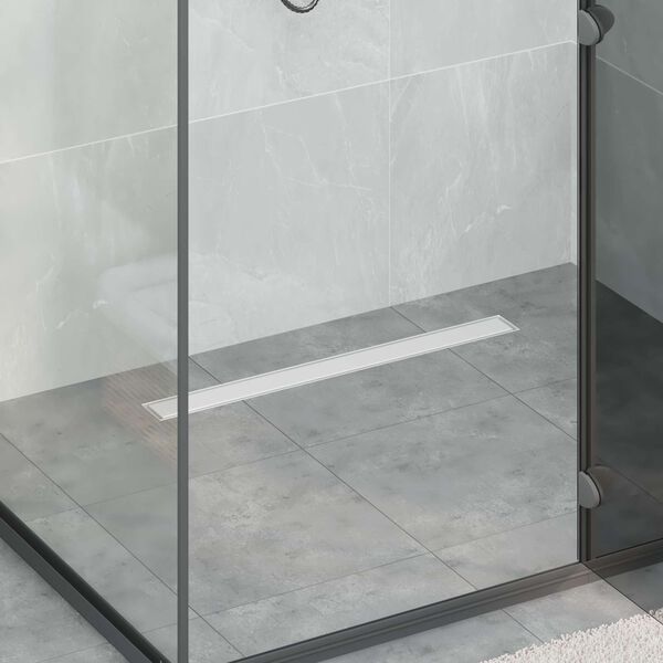 vidaXL 2 v 1 sprchov&yacute; odtok Strieborn&aacute; 70 cm Nerezov&aacute; oceľ 304