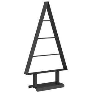 vidaXL Kovov&yacute; vianočn&yacute; stromček Čierna 60 cm Oceľ