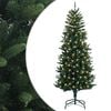 vidaXL Umel&yacute; Skl&aacute;pac&iacute; Vianočn&yacute; Stromček 120 cm 150 LED Tepl&aacute; biela
