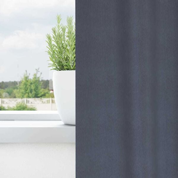 vidaXL Z&aacute;clony na zatemnenie s kr&uacute;žkami 2 pcs Antracit 140 x 140 cm