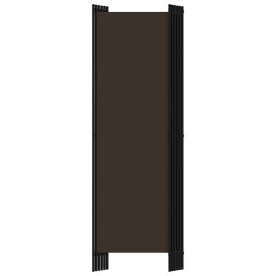 vidaXL 6-panelový paraván hnedý 300x180 cm