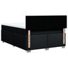 vidaXL Posteľn&yacute; r&aacute;m boxspring s matracom čierny 160x200 cm l&aacute;tka