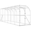 vidaXL Kurn&iacute;k proti stene Strieborn&aacute; 600 x 150 x 215 cm