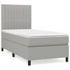 vidaXL Posteľn&yacute; r&aacute;m boxsping s matracom bledosiv&yacute; 90x190 cm l&aacute;tka